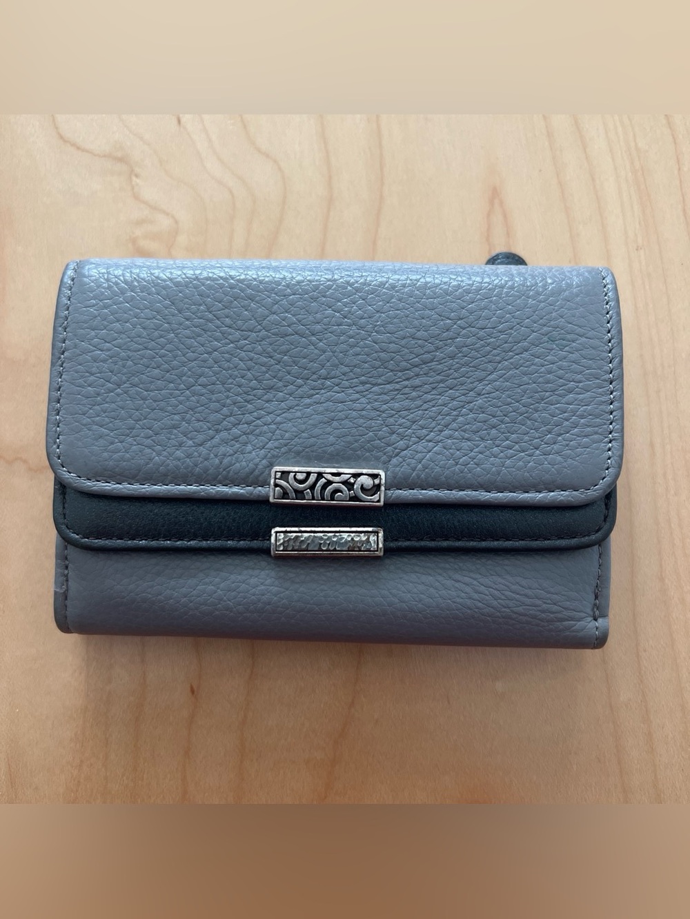 Brighton wallet two toned gray